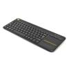 Logitech Wireless K400 Plus Touch (membranowa, niskoprofilowa z touchpadem)) (czarny) [920-007143]