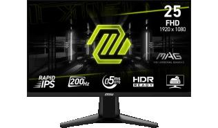 (25) 24.5 MSI MAG 255F E20 (IPS, 1920x1080,300, 0.5ms, 100%sRGB, 200Hz) (2xHDMI 2.0, 1xDP 1.4) czarny