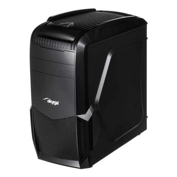 Akyga AKY011BG 1xUSB3.0 czarna (2xUSB 2.0, 1xUSB 3.0) (3x2.5, 3x3.5, 1x5.25)