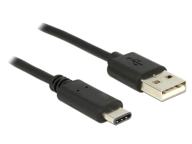 Delock Kabel USB 2.0 Type-C / USB 2.0 typ-A (1m) [83600]