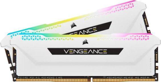 DDR4 32GB (2x16GB) 3600 MHz Corsair Vengeance RGB PRO SL CL18 White [CMH32GX4M2D3600C18W]