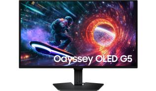 (27) Samsung Odyssey OLED G5 LS27FG500SUXEN (OLED, 2560x1440, 200, 0.03ms, HDR10, 180Hz) (1xHDMI 2.0, 1xDisplayPort 1.2, 2xUSB-A 3.2, 1xUSB-B 3.2, 1xAudio) czarny
