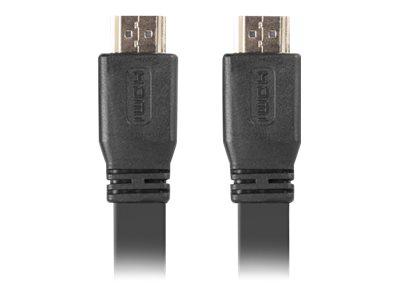 Lanberg Kabel HDMI M / HDMI M v2.0 4K Flat (1.0 m) [CA-HDMI-21CU-0010-BK]