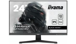 (22) 21.5 Iiyama G-Master Black Hawk G2245HSU-B1 (IPS LED, 1920x1080, 250, 1ms, 100Hz) (HDMI, DP, 2xUSB 2.0, Audio) vesa, głośniki (2x2W), czarny