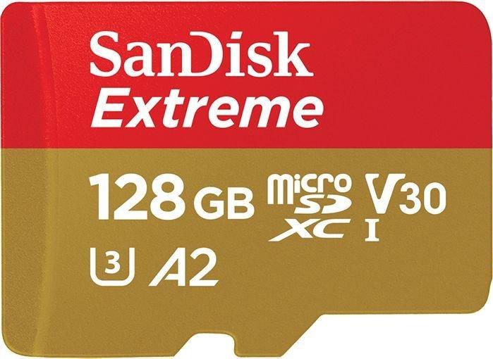 Secure Digital 128GB Sandisk Micro SDXC Extreme Mobile Gaming UHS-I U3 V30 A2 (190MB/s) [SDSQXAA-128G-GN6GN]