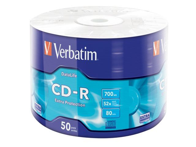 CD-R Verbatim 700MB x52 SP Extra Protection Wrap Spinel*50 [43787]