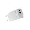 Ładowarka sieciowa Natec Ribera GaN 30W Quick Charge 3.0 1xUSB-C/1xUSB-A (5V-12V/3A/30W) (biały) [NUC-2140]