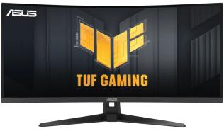(34) Asus TUF Gaming VG34VQ3B (VA LED, Zakrzywiony R1500, 3440x1440, 400, 1ms, HDR10, 180Hz) (2xHDMI 2.0, 2xDP 1.4, 4xUSB 3.2, Audio) głośniki, czarny