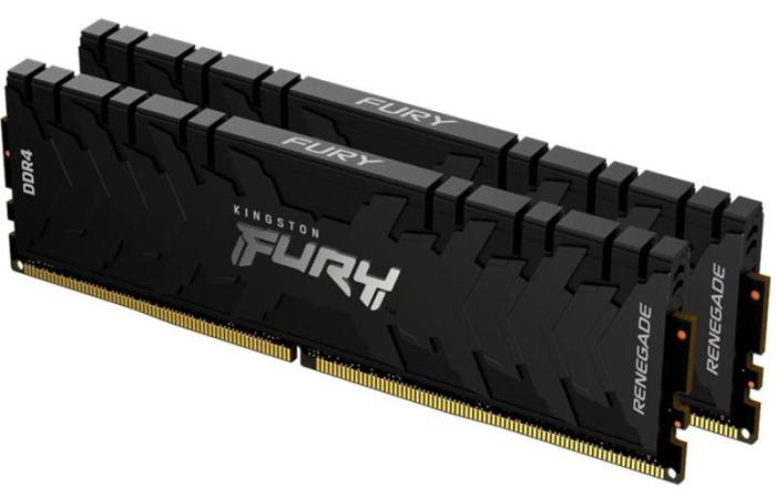 DDR4 64GB (2x32GB) 3600 MHz Kingston FURY Renegade Black CL18 18-22-22 1.35V [KF436C18RB2K2/64]