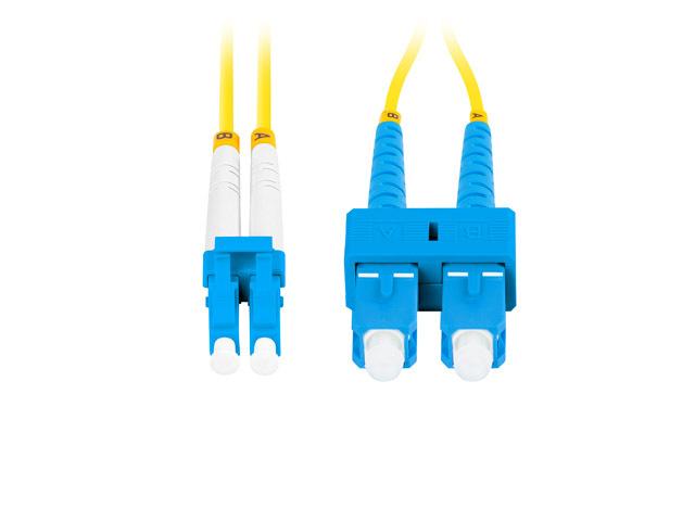 Lanberg patchcord światłowód SM SC/UPC-LC/UPC DUPLEX 3mm LSZH G657A1 żółty (2m) [FO-SULU-SD11-0020-YE]