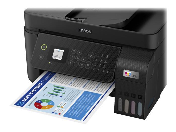 Epson EcoTank L5290 czarny (drukarka, kopiarka, skaner, faks, ADF) (tusz 101) (USB 2.0, LAN, WiFi)