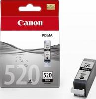 PGI-520BK (2932B001) - czarny, oryginalny wkład z atramentem Canon, 19 ml , 350 stron, do drukarek (Canon PIXMA iP3600, iP4600, MP540, MP620, MP630, MP980, MP990, MP640, MP550, MP560, iP4700, MX870)