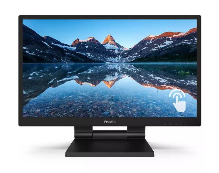 24’’ Philips 242B9T/00 (IPS W-dotykowa, 1920x1080, 250, 5ms, IPS65, 60Hz) (VGA, DVI, HDMI, DP, 2USB 3.1 QC) (VESA) głośniki, czarny