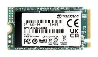 Transcend MTE400S 256GB SSD M.2 2242 PCIe Gen3x4 NVMe 1.3 TLC (2000/1000MB/s) (TBW 100TB) [TS256GMTE400S]