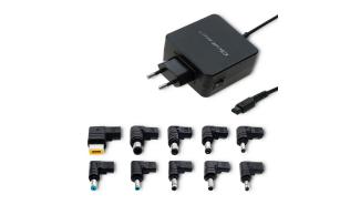 Qoltec Zasilacz sieciowy do laptopa uniwersalny 65W 19.5/3.42A, 19.5V/3.33A, 20V/3.25A 10 wtyczek [51744]