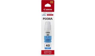 Canon BJ INK GI-40 C (Cyan Ink Bottle) [3400C001] -  cyan, oryginalny wkład z atramentem Canon, 70 ml, 7700 stron (Canon PIXMA G5040, Canon PIXMA G6040, Canon PIXMA G7040)