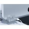 Orico USB 3.0 aluminiowy Hub 4 porty z zasilaniem srebrny (przykręcany do blatu) [MH4PU-P]
