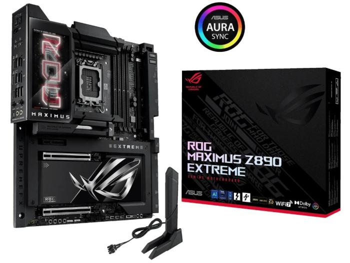 Asus ROG MAXIMUS Z890 EXTREME [S1851, 4xDDR5 do 9200MHz, (HDMI 2.1) (6xM.2, 2xPCIe 5.0 x16, 1xPCIe 4.0 x4, WiFi7, BT 5.4, ATX]