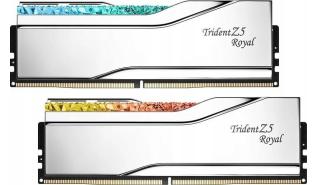 DDR5 32GB (2x16GB) 7600 MHz G.Skill Trident Z5 Royal Silver CL36 XMP 3.0 36-46-46-121 1.4V [F5-7600J3646G16GX2-TR5S]