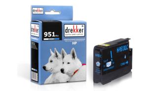 DH-951XLC (951XL) - cyan wkład z atramentem Drekker, 30 ml, 2650 stron (zastępuje CN046AE) (HP Officejet Pro 8100, 8600, 251dw, 276dw, 276dw, 8610, 8620)