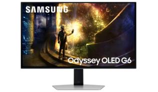 (27) Samsung Odyssey OLED G6 G51SD LS27DG612SUXEN (OLED, 2560x1440, 250, 0.03ms, HDR10+, 240Hz) (2xHDMI 2.1, 1xDisplayPort 1.4, 2xUSB-A 3.0, 1xUSB-B 3.0) pivot, srebrny