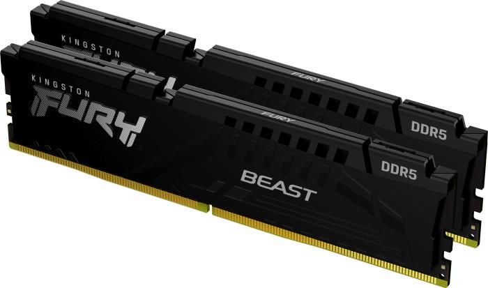 DDR5 64GB (2x32GB) 6000 MHz Kingston Fury Beast Black CL40 40-40-40 1.35V [KF560C40BBK2-64]
