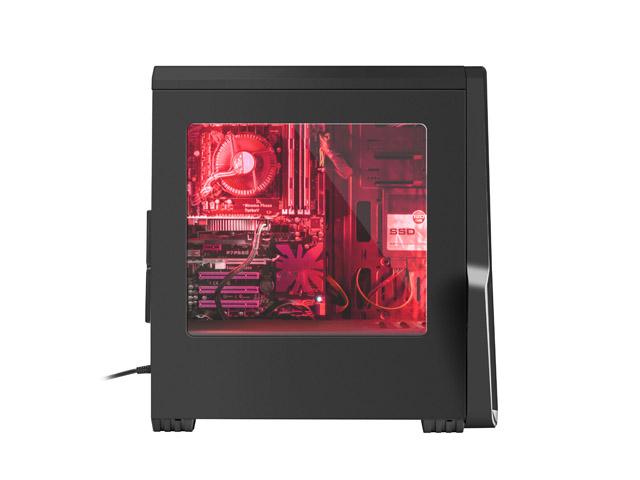 Genesis TITAN 800 RED (okno plexi) (2xUSB 2.0, 1xUSB 3.2 Gen1) (2x2.5, 2x3.5) [NPC-1128]