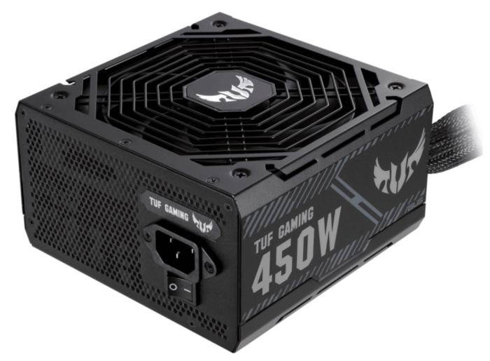 Asus TUF GAMING (450W) (1x135mm) 80+Bronze (CPU 1x4+4) (PCI-E 2x6+2) (4xMolex, 5xSATA) [TUF-GAMING-450B]