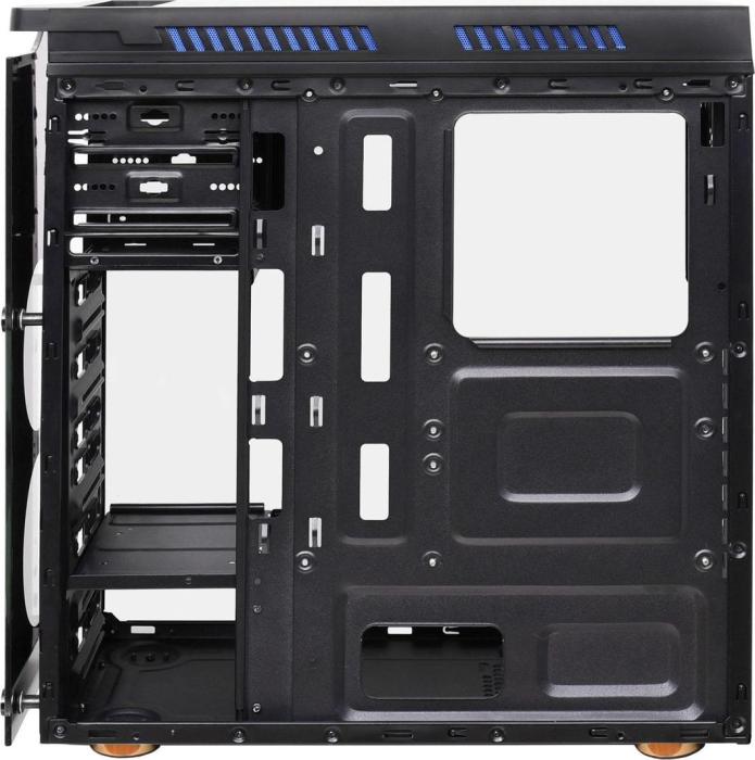 Akyga AKY014BK 1xUSB3.0 2xUSB2.0 okno plexi czarna (2xUSB 2.0, 1xUSB 3.0) (2x2.5, 2x3.5)