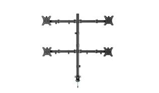 Uchwyt biurkowy na 4 monitory Gembird 13-32 (czarny) [MA-D4-01]