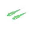 Lanberg patchcord światłowód SM SC/APC-SC/APC SIMPLEX 3mm LSZH G657A2 biały (35m) [FO-SASA-SS21-0350-WH]
