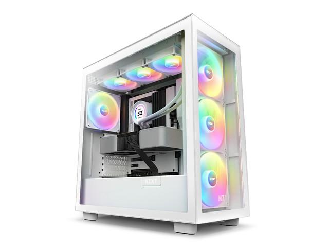 NZXT H7 Elite RGB (biały) (szkło hartowane) [CM-H71EW-02]