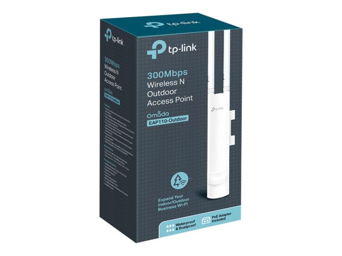 TP-Link Wireless Access Point N300 300Mbps 100Mb PoE 2.4GHz [EAP110-Outdoor]