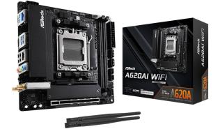 Asrock A620AI WiFi (AMD A620) [AM5, 2xDDR5 do 8200MHz, (HDMI 2.1) (2xM.2, 1xPCIe 4.0 x16), WiFi 6E, BT 5.2, mini ITX]