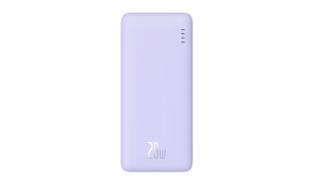 Power Bank Baseus Airpow 20000mAh 20W 1xUSB-A/3xUSB-C/1xmicro USB (fioletowy) (Quick Charge, Power Delivery) [P10022804513-00]