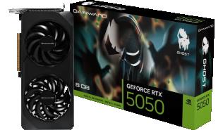 GeForce RTX5050 Gainward 8GB GDDR6 Ghost [NE65050019P1-GB2070B] (1xHDMI 2.1b, 3xDP 2.1b) (128-bit, PCIe 5.0)