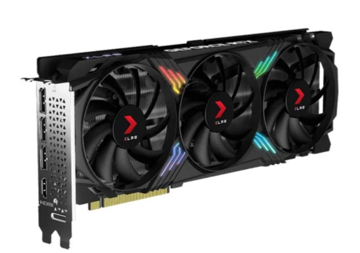 GeForce PCI-E RTX4060Ti PNY 8GB GDDR6 XLR8 Gaming Verto Epic-X RGB Triple Fan OC [VCG4060T16TFXXPB1-O] (1xHDMI 2.1a, 3xDP 1.4a) (128-bit, PCI-E 4.0)