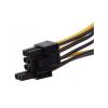 Adapter zasilania 2 x SATA (F) / 1 x PCI-E 8-pin (2+6) (20 cm) [ZN0470]