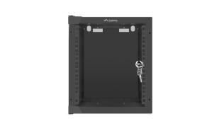 Lanberg szafa rack wisząca 10 6U 280X310 drzwi szklane (czarny) [WF10-2306-10B]