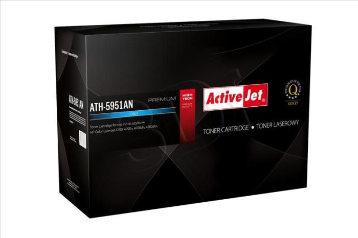 ATH-5951AN (634A) - cyan, toner ActiveJet, wydajność 10000 stron (zamiennik Q5951A) (HP Color LaserJet 4700, 4700dtn, 4700ph+, 4700dn, 4700n)