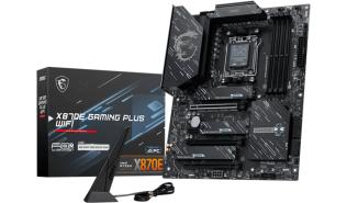 MSI X870E GAMING PLUS WIFI (AMD B870E) [AM5, 4xDDR5 do 8200MHz, (HDMI 2.1) (3xM.2, 1xPCIe 5.0 x16, 1xPCIe 4.0 x16 (x4), 1xPCIe 3.0 x16 (x1), 1xPCIe 3.0 x1) WiFi 7, BT 5.4, ATX]