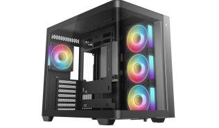 DeepCool CG530U 4F ARGB Black (4x120mm) (2xUSB-A 3.2 Gen1, 1xUSB-C Gen2 10Gb, 1xJack) [R-CG530U-BKAGA4-G]