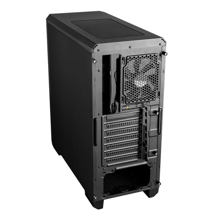 Modecom Oberon Glass Pro Black (szyba boczna ze szkła hartowanego) (bez zasilacza) (szkło hartowane) (2xUSB 2.0, 2xUSB 3.2 Gen1) (3x2.5, 2x3.5)