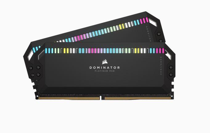 DDR5 64GB (2x32GB) 5600 MHz Corsair Dominator Platinum RGB Black CL40 1.25V [CMT64GX5M2X5600C40]