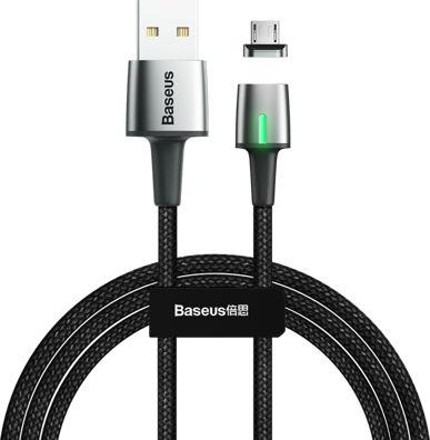 Baseus kabel magnetyczny ładowania i transmisji (2.4A) USB micro (M) / USB (M) (1.0 m) (czarny) [CAMXC-A01]