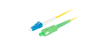 Lanberg patchcord światłowód SM LC/UPC-SC/APC SIMPLEX 3mm LSZH G657A1 żółty (2m) [FO-LUSA-SS11-0020-YE]
