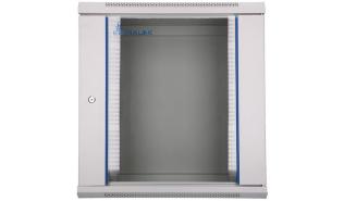 Extralink szafa rack wisząca 12U 600x600 drzwi przeszklone (szary) [EX.8604-12U]