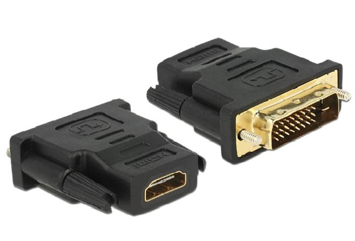 Delock adapter DVI-D(M) (24+1) / HDMI(F) [65466]