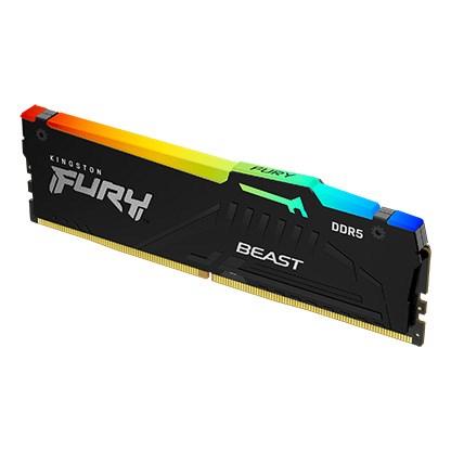 DDR5 8GB 6000 MHz Kingston Fury Beast RGB EXPO AMD, XMP 3.0 CL36 36-38-38 1.35V [KF560C36BBEA-8]