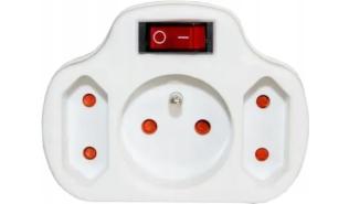 Duwi rozgałęźnik zasilania 2 gniazda 2P+Z [24003]